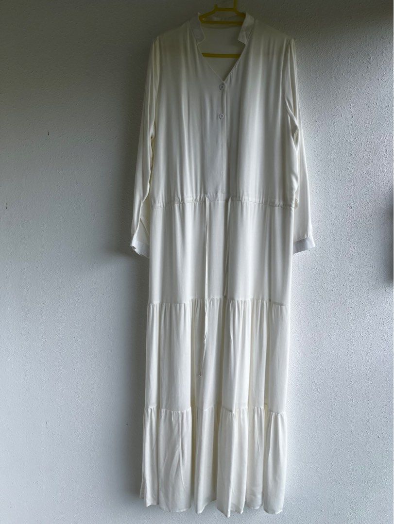 White Long Women's Dress S122 main image 0
