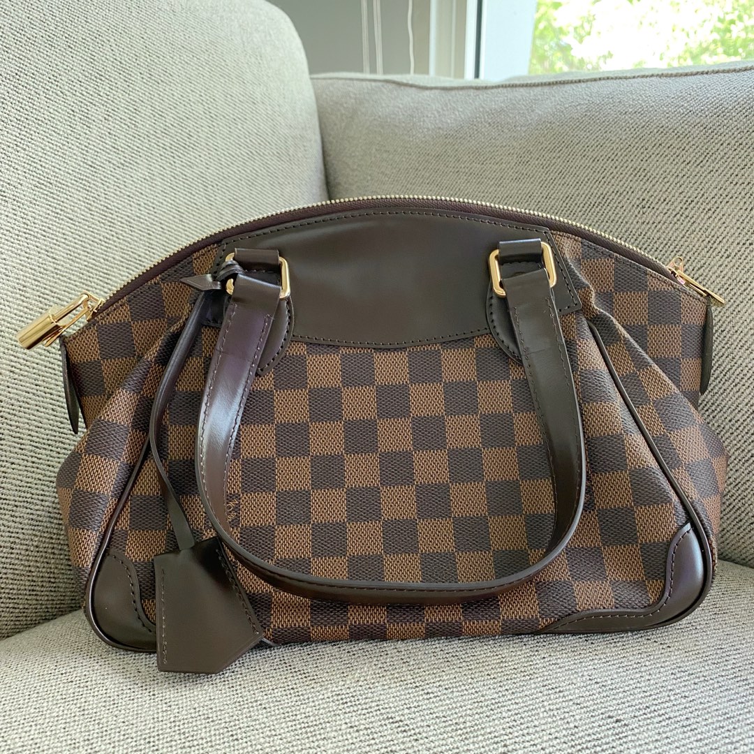 LV Damier Ebene Verona PM, Luxury, Bags & Wallets on Carousell