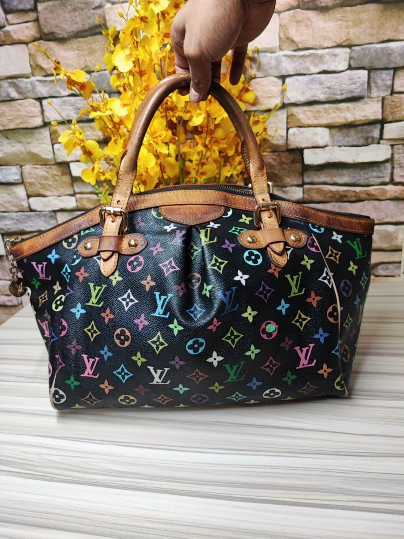 Louis vuitton black colorful bag 2025