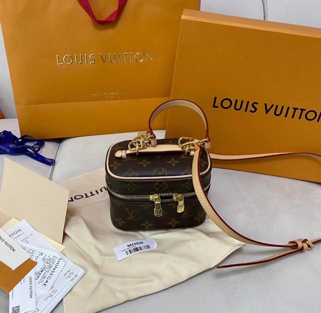 LV Nice nano with strap and Free insert, Luxury, Bags & Wallets on Carousell