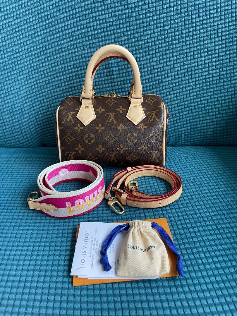 The lv nano speedy fits everything i need + room!for all the mini bag , Louis  Vuitton Bag