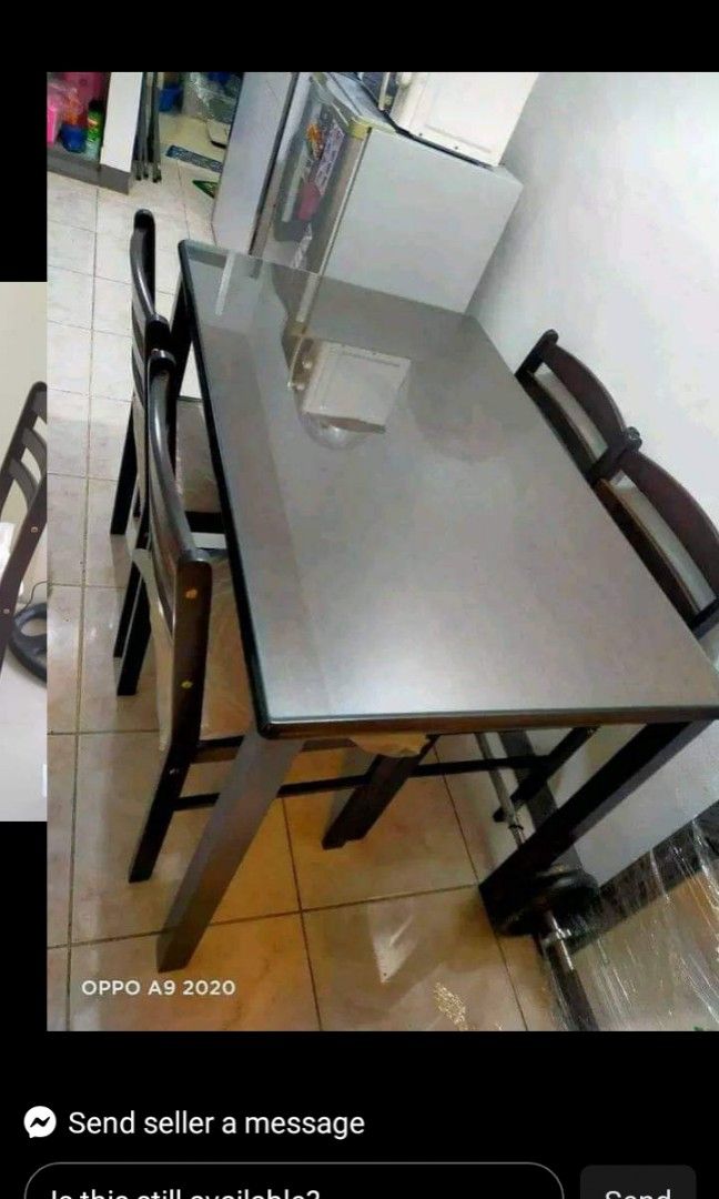 Malaysian wood dining table 4s on Carousell