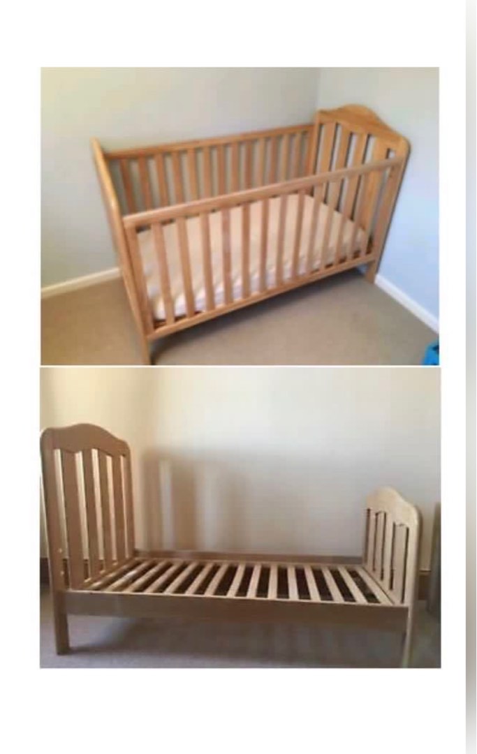 Mamas papas eloise cot bed 2 in 1 Katil budak dan katil baby, Babies