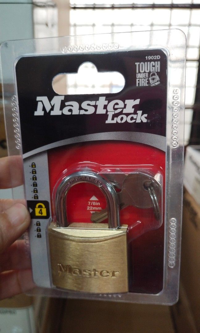 Master padlock solid brass body padlock #1904D 60mm (Category: Locks, Doors & Gates) located in Manila. Submitted by bernaatit (Listing ID 1225766265, Image 3). Description: Other sizes 20mm 30mm 40mm 50mm Also offer other products of Yale Master Stanley Tramontina Picus Japan Shell USA Sata Tools Arrow staple and others 🌟 message me for your orders and inquiries 🌟 meet up or ship via lalamove or jrs or lbc express.