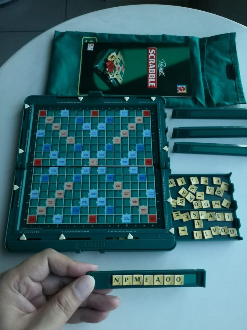 MATTEL & POCKET SCRABBLE ORIGINAL - Edition, Games Limited Toys, Hobbies Toys Carousell on &