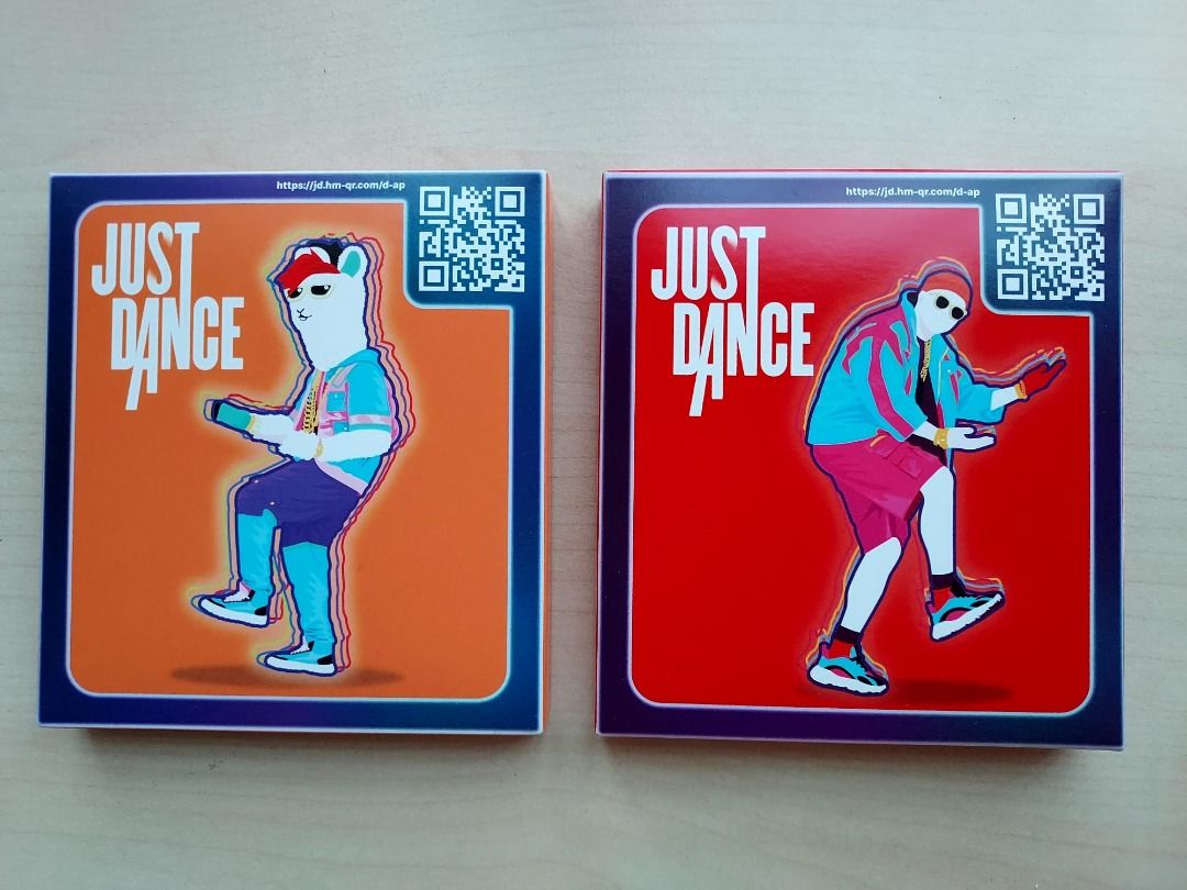 McDonalds Happy Meal Just Dance Toy Spinner and Character Cards with