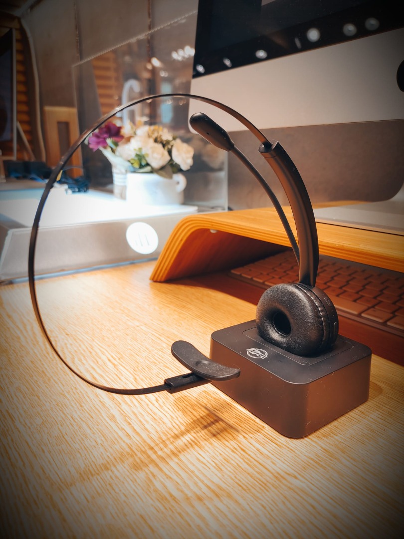 MEE Audio H6D Bluetooth Wireless Headset With Boom Microphone