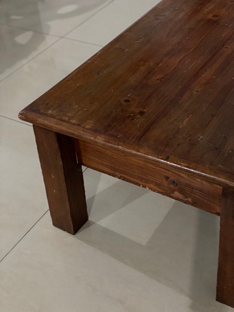 Meja Ruang Tamu Kayu, Perabotan Rumah di Carousell