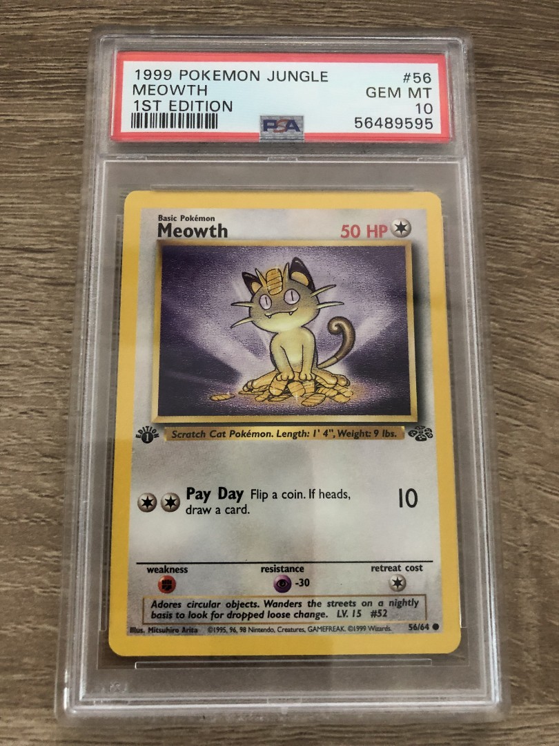 Meowth Jungle 1st Edition Pokemon Card Tcg 興趣及遊戲 玩具 And 遊戲類 Carousell 7482