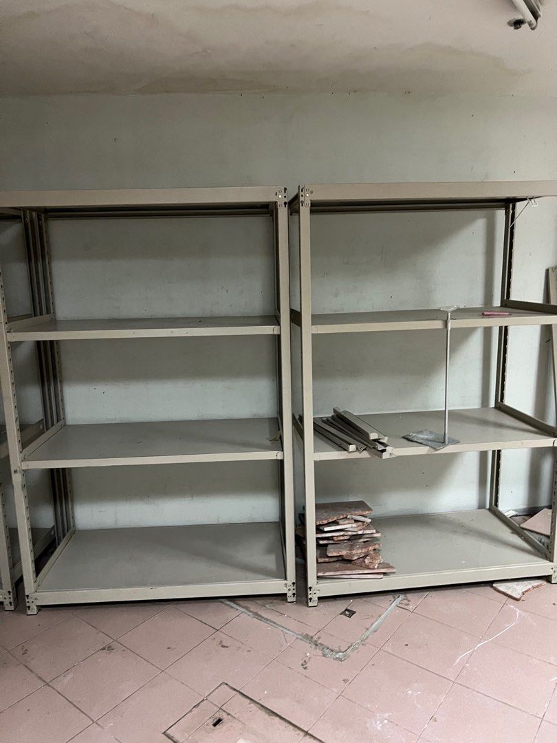 Metal Rack Adjustable Height Rack 4 Tier, Furniture & Home Living ...