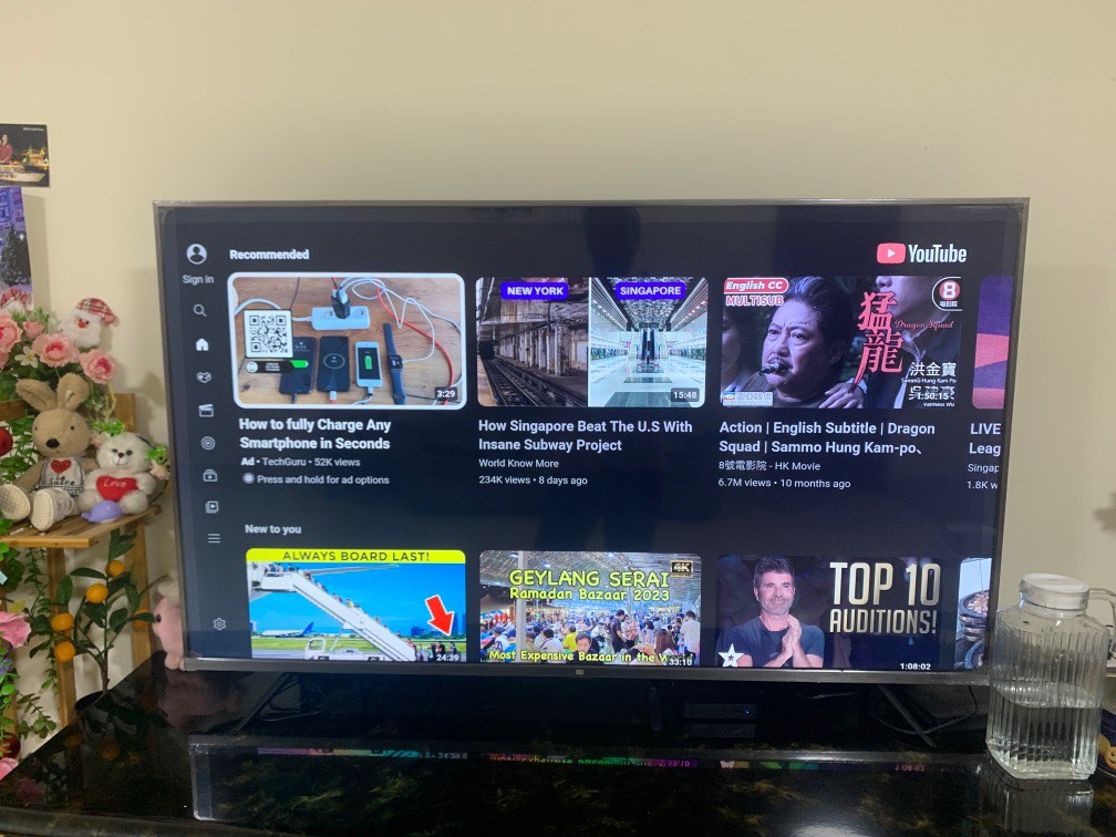 4K HD Mi TV 55 inch android OS wifi 2021 model minor lines in