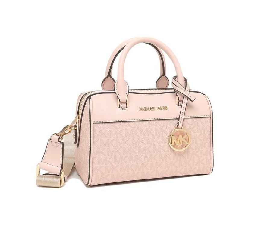 Michael Kors (MK) Travel XS Duffle Crossbody Bag in Dark Powder Blush