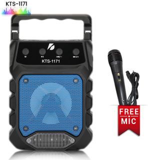 Mini Bluetooth Wireless Karaoke Portable 3" Speaker with Free Mic  KTS 1171