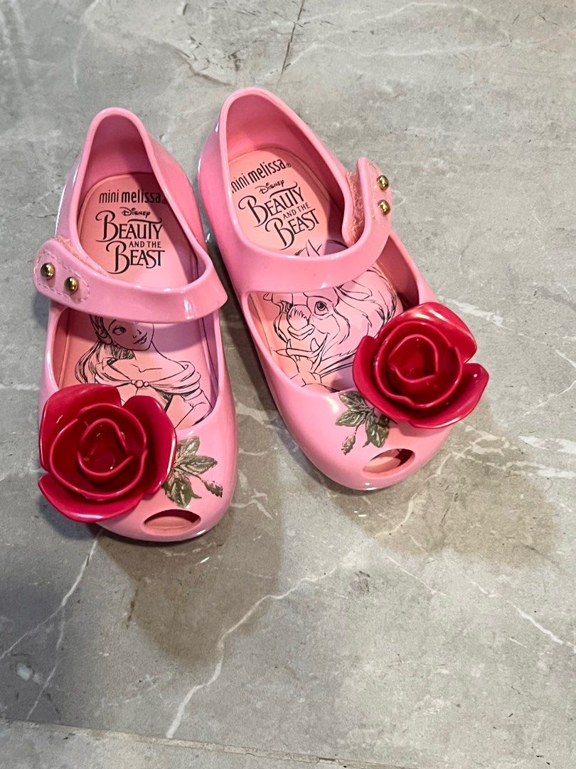 Mini melissa beauty and the beast rose store