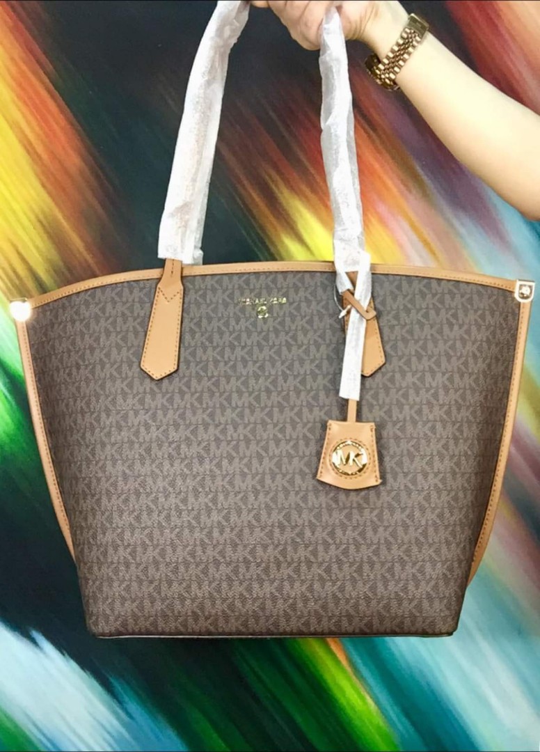 Michael Michael Kors Bags | Jodie Large Logo Jacquard Tote Bag | Color: Brown | Size: Os | Brittc423's Closet