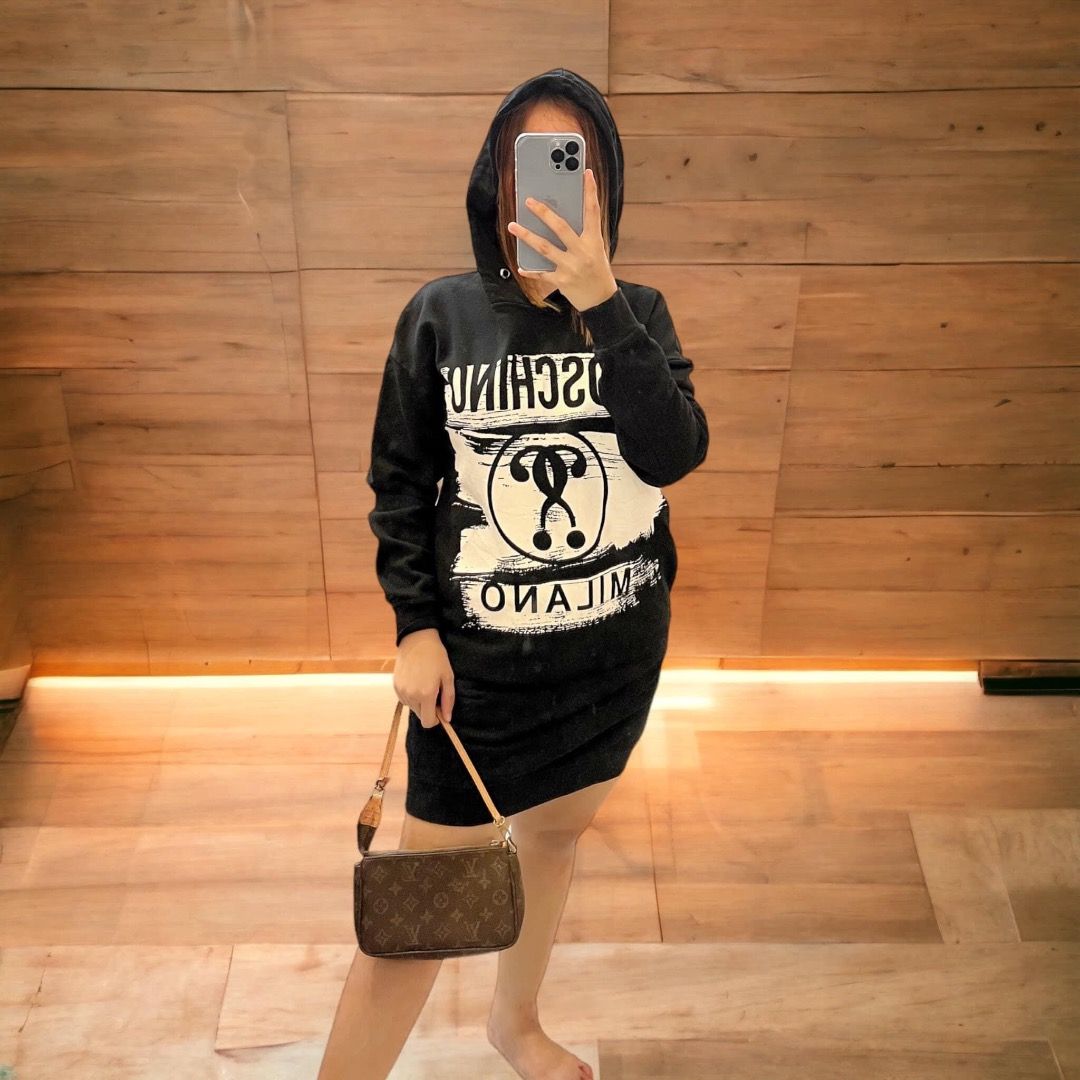 MOSCHINO HOODIE DRESS Luxury Apparel on Carousell