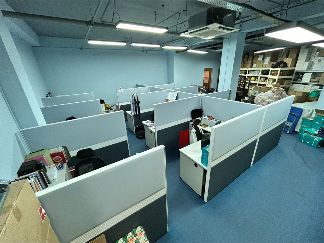 Moving Out Office table/racks/partitions/pedestals, Furniture & Home ...