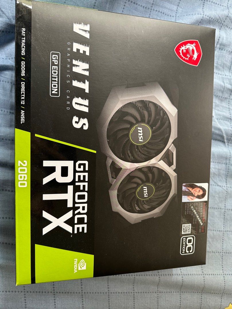 MSI GeForce RTX 2060 VENTUS GP OC, 電腦＆科技, 電腦周邊及配件