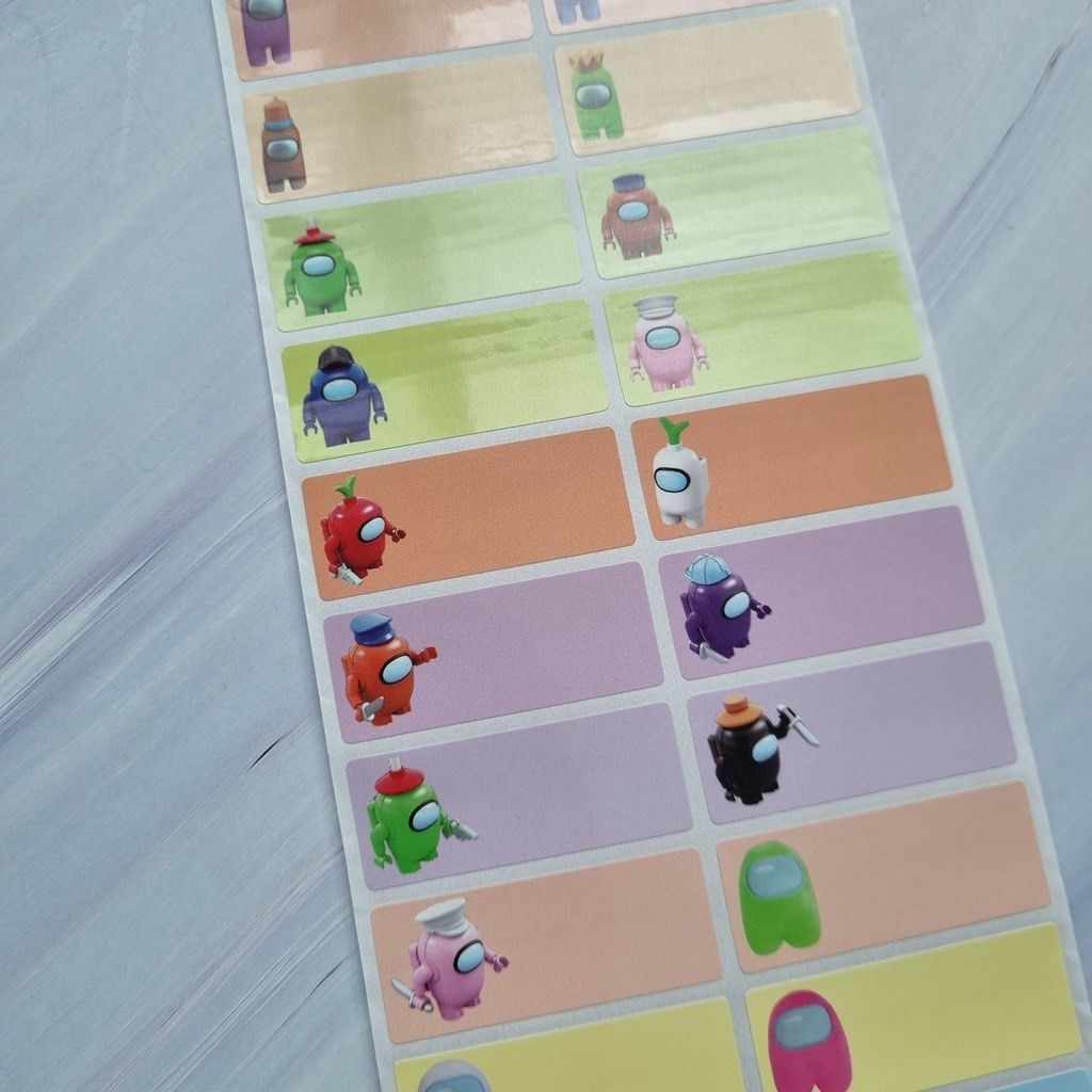 Name Stickers waterproof, Hobbies & Toys, Stationery & Craft, Art