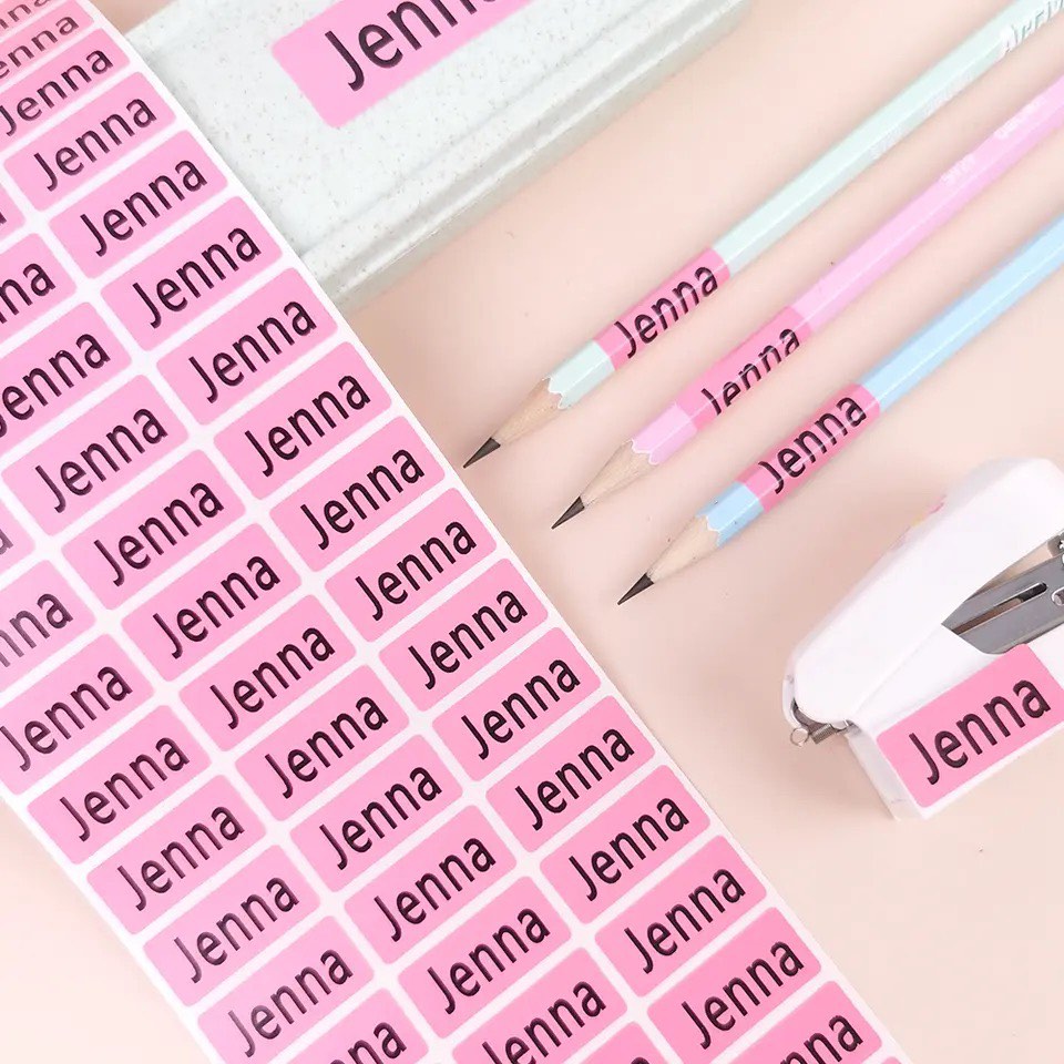 Name Stickers waterproof, Hobbies & Toys, Stationery & Craft, Art