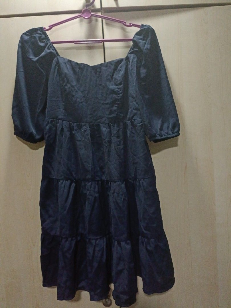 Navy blue baby doll dress, Women's Fashion, Dresses & Sets, Dresses on