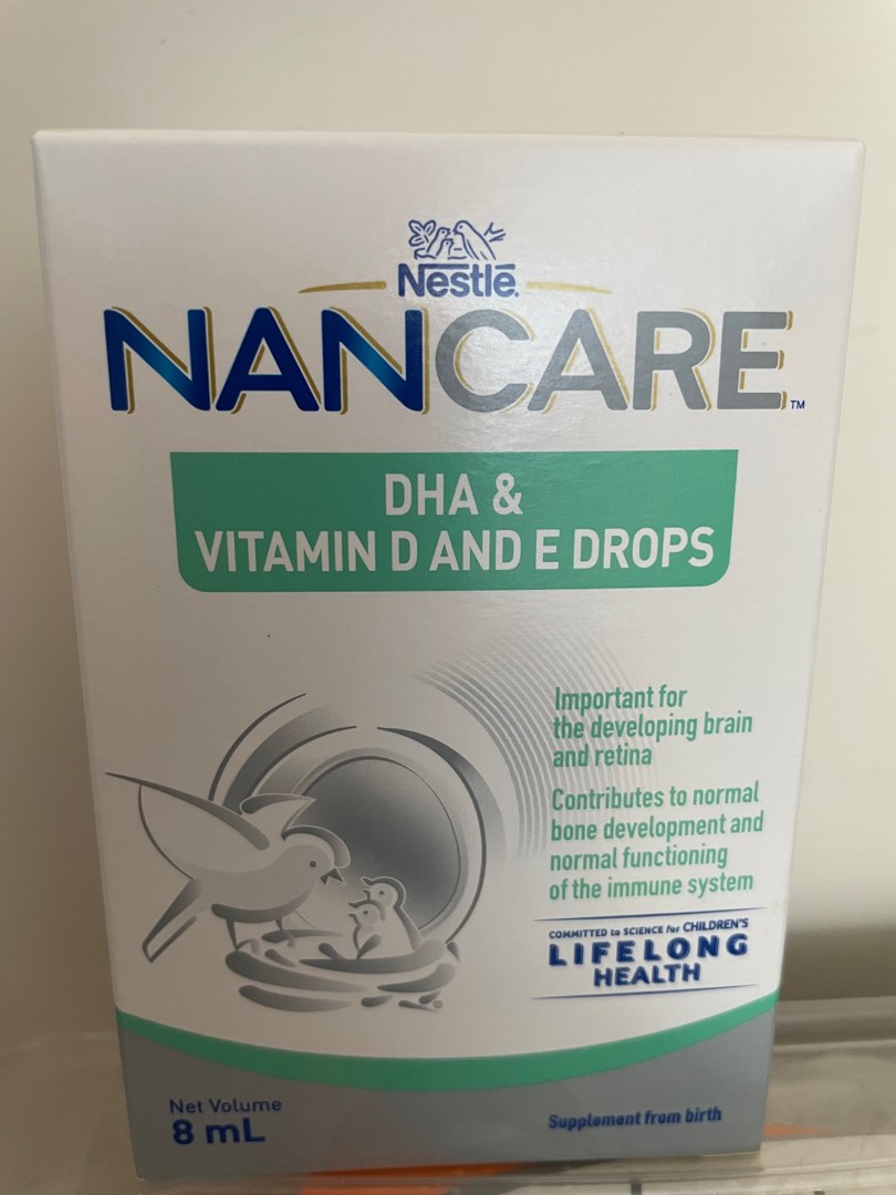Nestle DHA Vitamin D & E drops, 健康及營養食用品, 健康補充品, 健康補充品 維他命及補充品