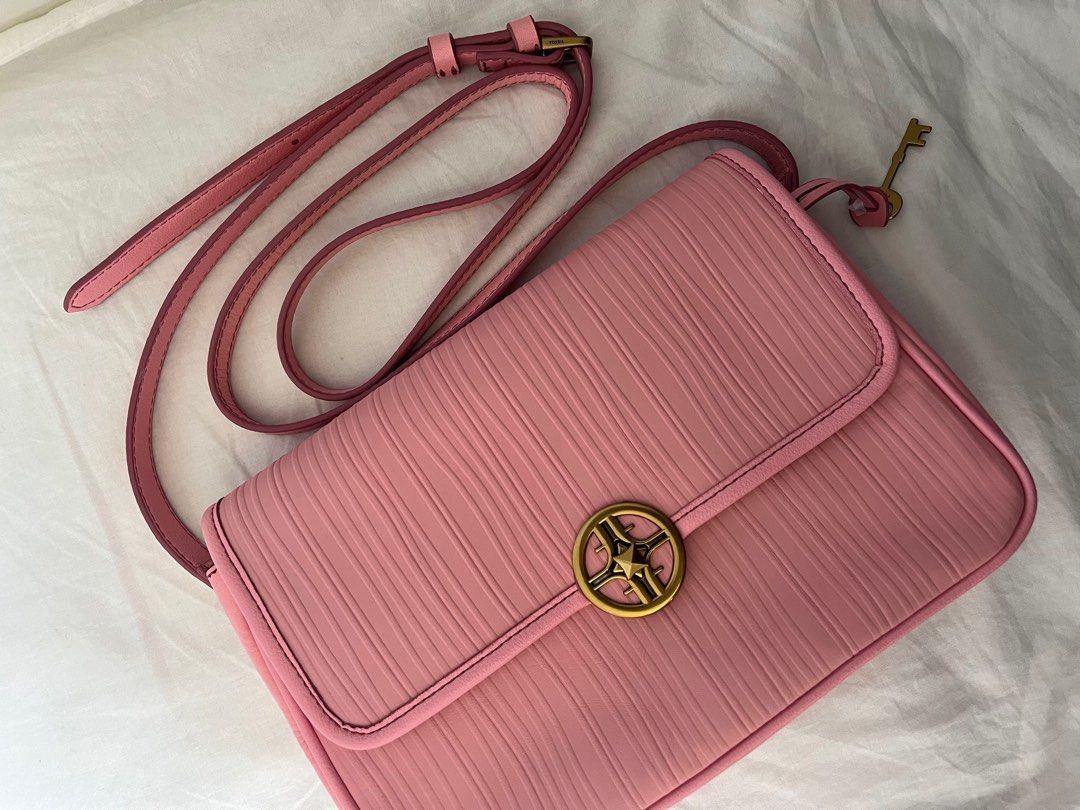 NEW Original Fossil Jasmine bag in blush pink, Women's Fashion, Bags