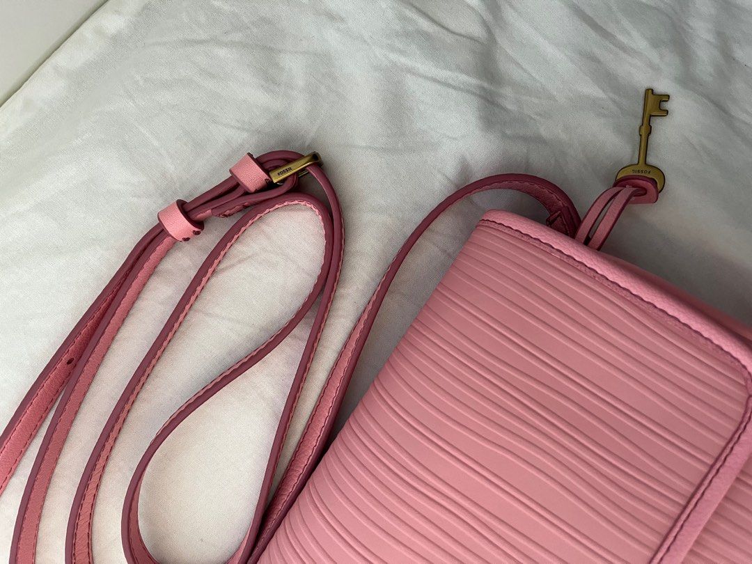 NEW Original Fossil Jasmine bag in blush pink, Women's Fashion, Bags
