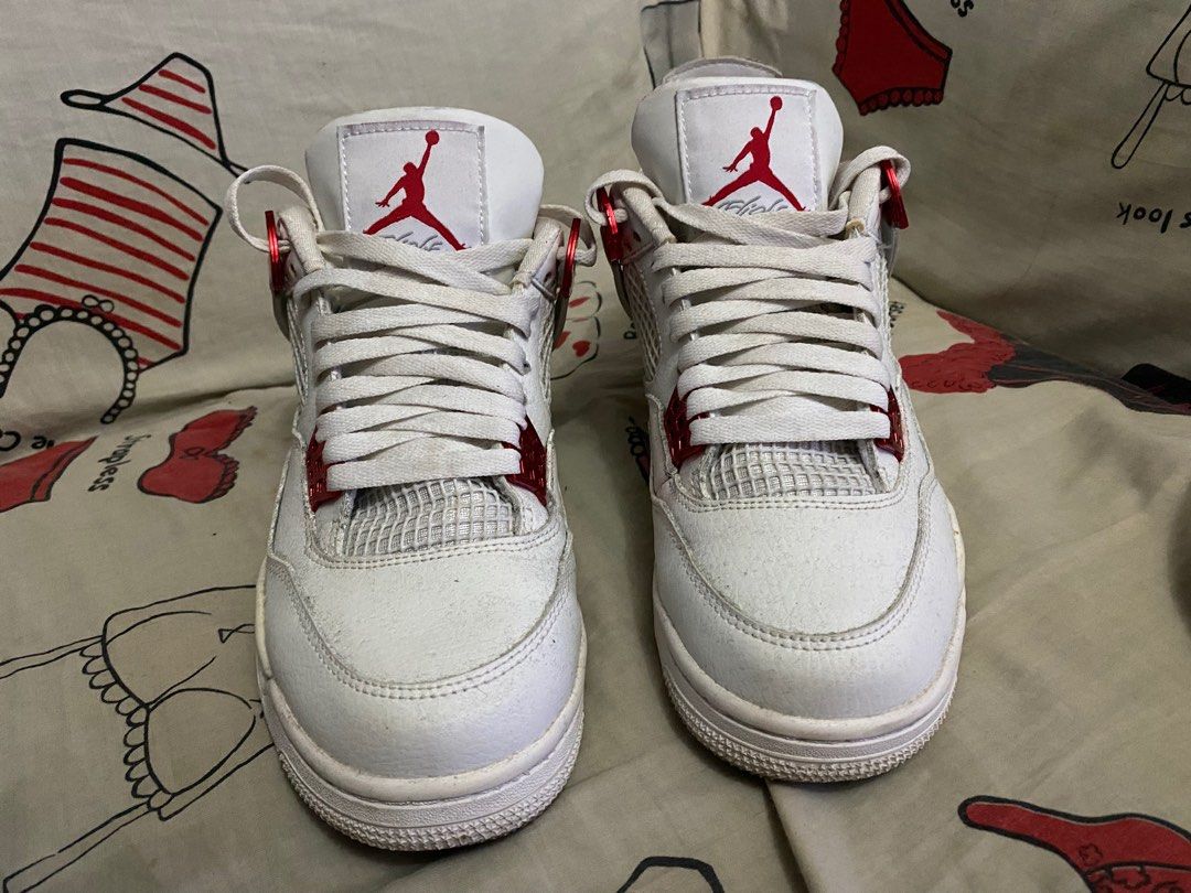Nike Air Jordan 4 Red Metallic Men s Fashion Footwear Sneakers