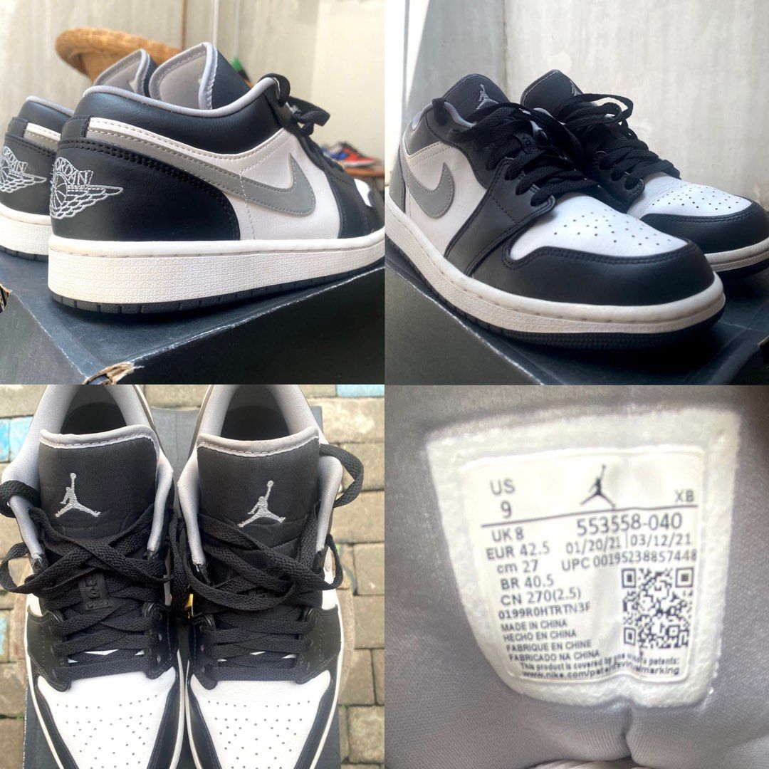 nike air jordan 1 black grey