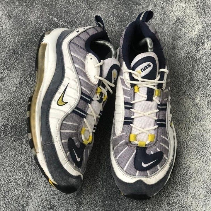 Nike Air Max 98 Tour Yellow Fesyen Pria Sepatu Sneakers di