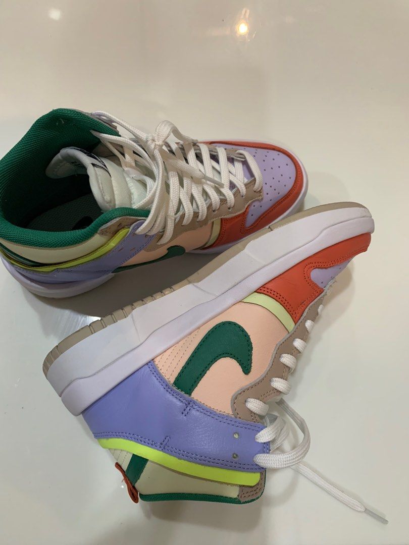 nike dunk high up pastel