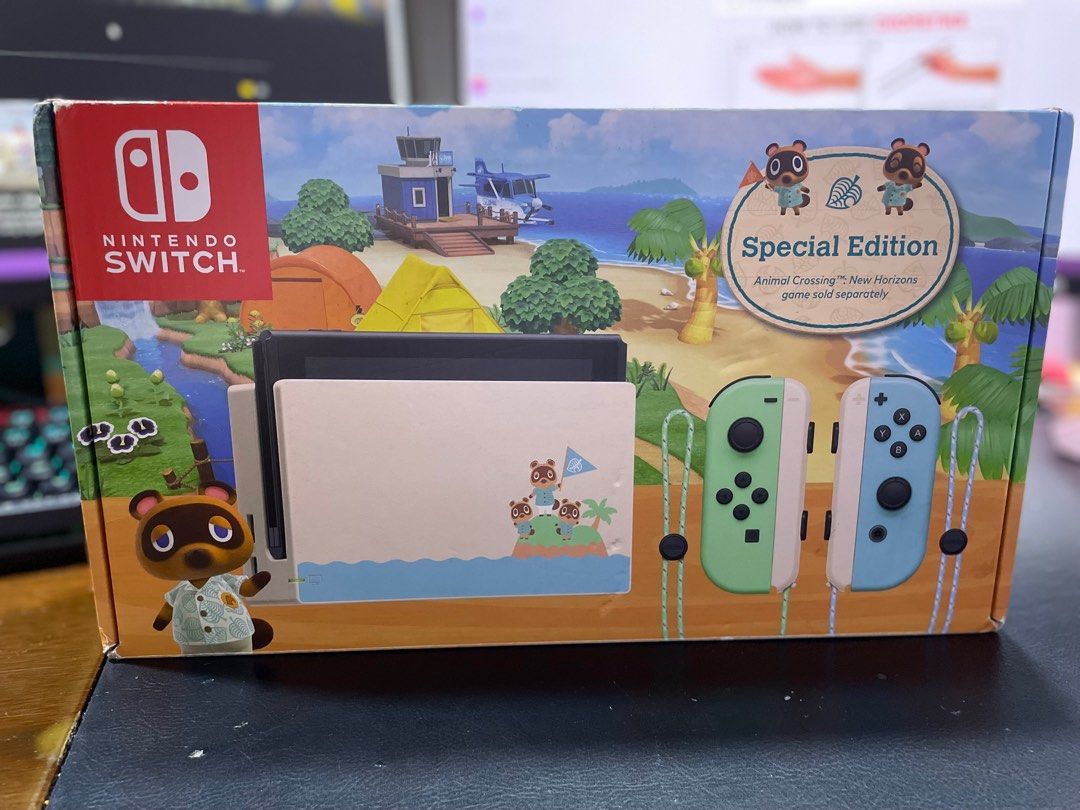 NINTENDO SWITCH GEN 2 CONSOLE ANIMAL CROSSING NEW HORIZON SPECIAL