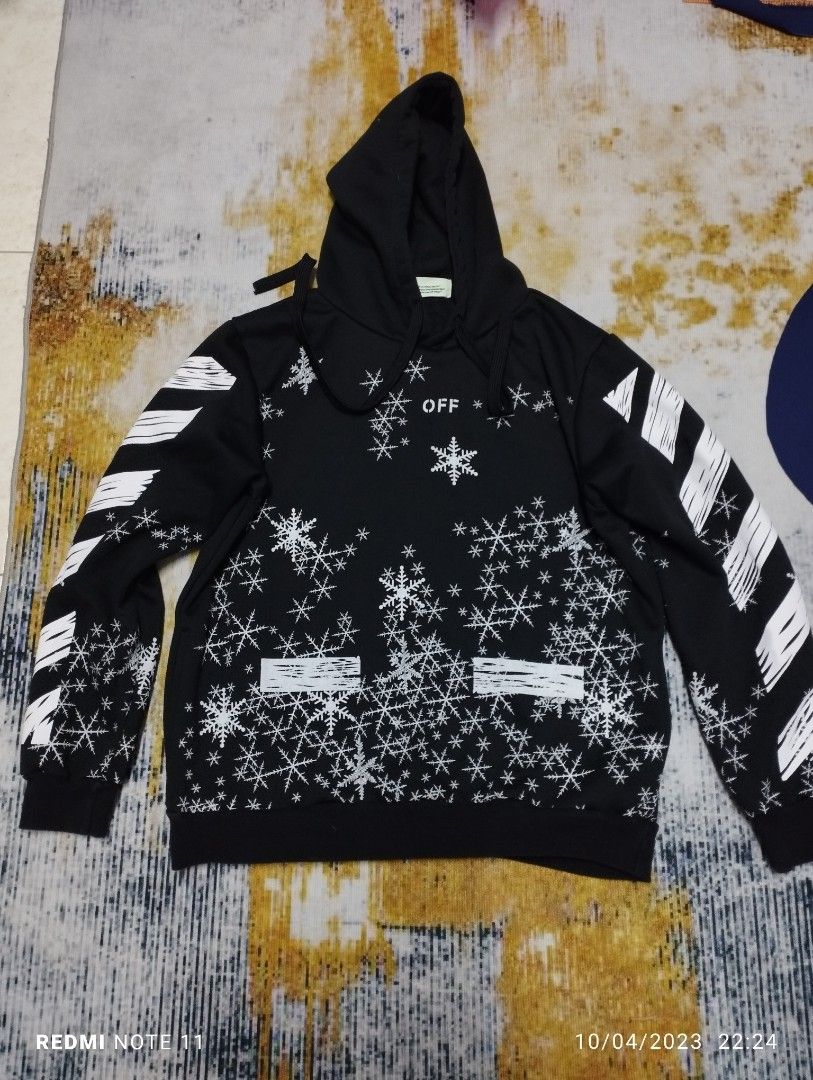 Off white on sale snowflake hoodie