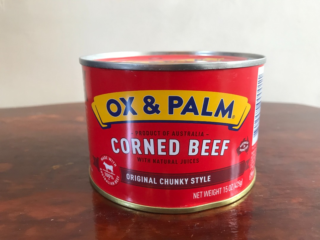 Ox & Palm Corned Beef Original Chunky Style Big Size (425g), Food