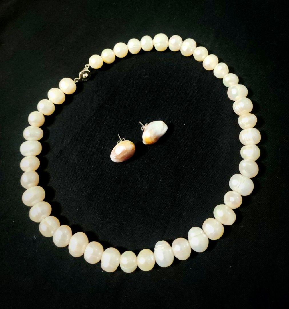 Full body pearl necklace shop