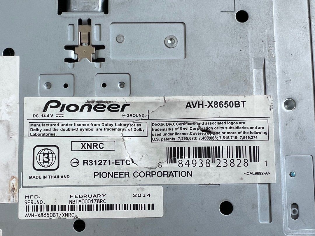 Pioneer AVH-X8650BT, Car Accessories, Accessories on Carousell