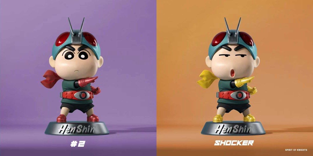 [PO] Crayon Shin chan X Kamen Rider, Hobbies & Toys, Toys & Games on ...