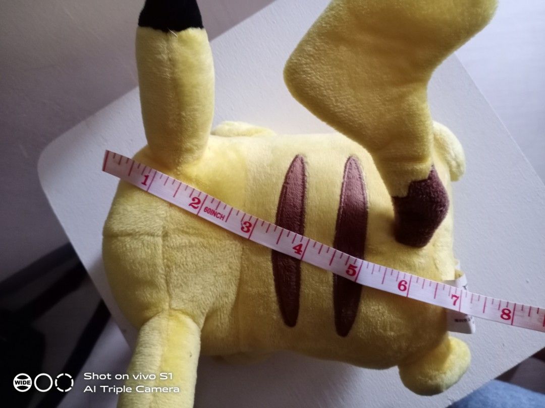 POKEMON PLUSH PIKACHU w/ paper tag (Category: Plushies & Soft Toys) located in Mandaluyong City. Submitted by sephcharr (Listing ID 1225786027, Image 3). Description: cute, best for collections 😊.