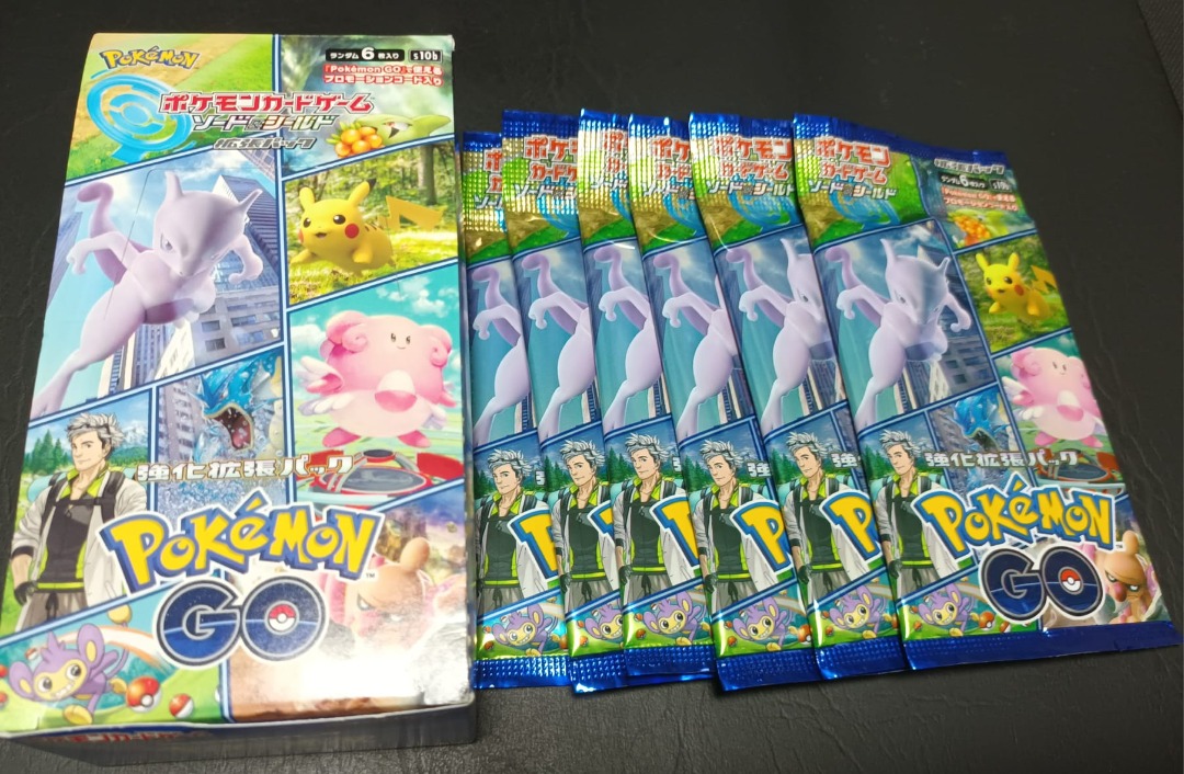 Pokmon Cards Japanese Pokemon GO Booster Pack Set - 10 Packs + 2 Promo  Packs, Sword & Shield Series Pokmon TCG Sealed Collectible Card Game Packs  Promo