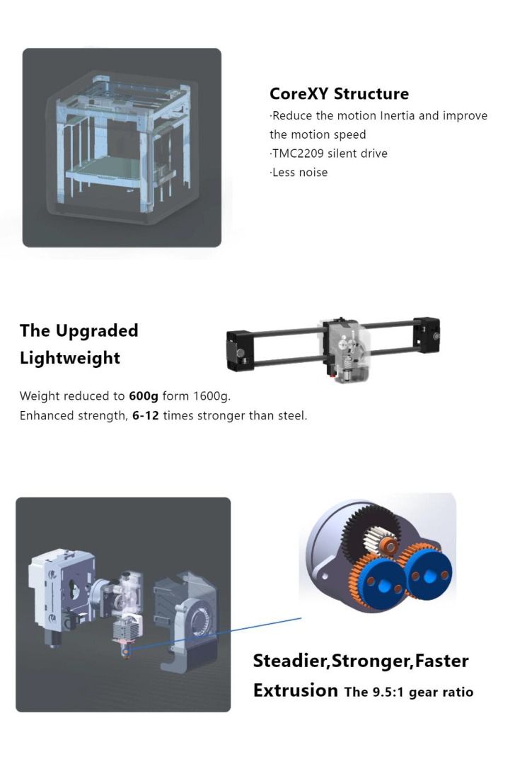QIDI XSmart 3 High Speed 3D Printer Klipper Firmware HighTemp 3D