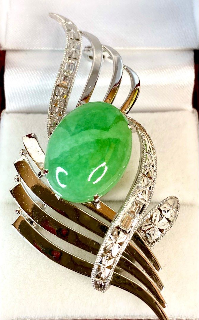 White gold brooch store