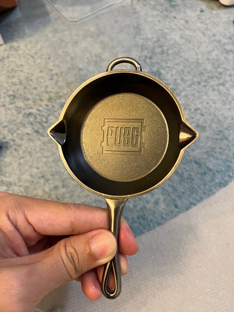 PUBG Mini Frying Pan Authentic Helmet Bullet Keychain Bundle