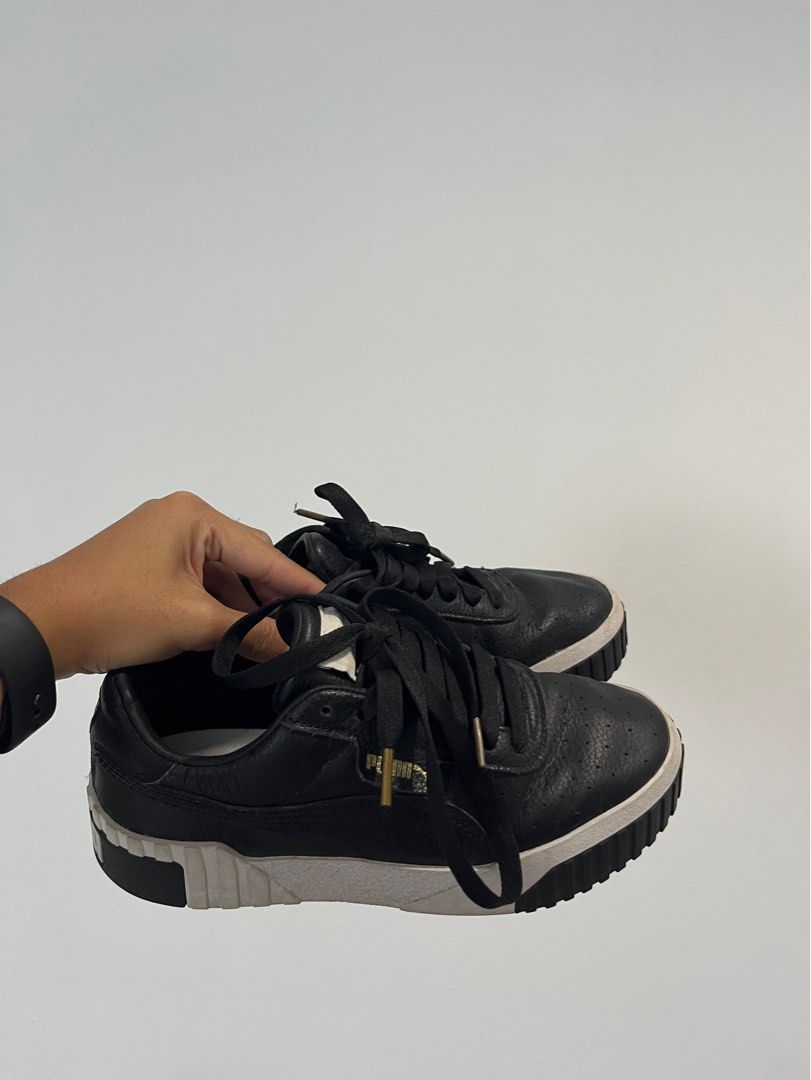Puma Cali Sport Leather shoes Black
