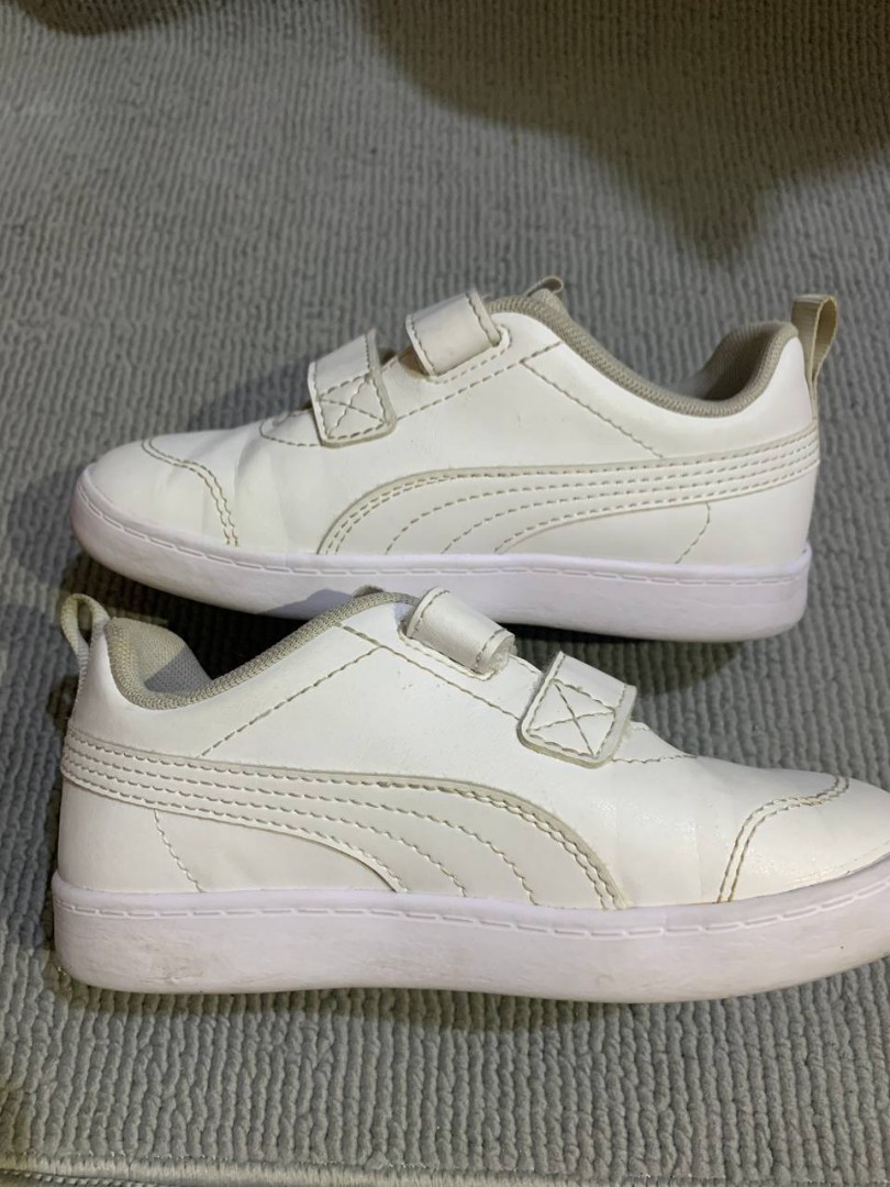 Puma White Shoes for kids. on Carousell