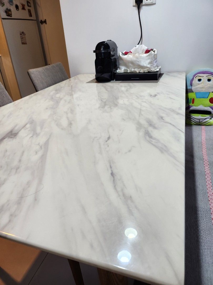 Quartz Dining table, Furniture & Home Living, Furniture, Tables & Sets