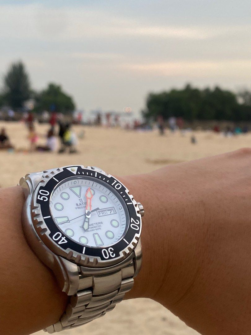 Ratio Freediver 1000m st.steel diver watch, Men's Fashion, Watches