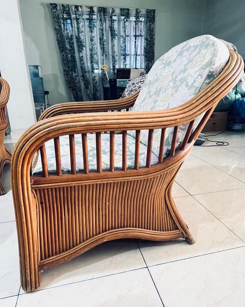 Rattan Sofa (good quality rattan), Furniture & Home Living, Furniture