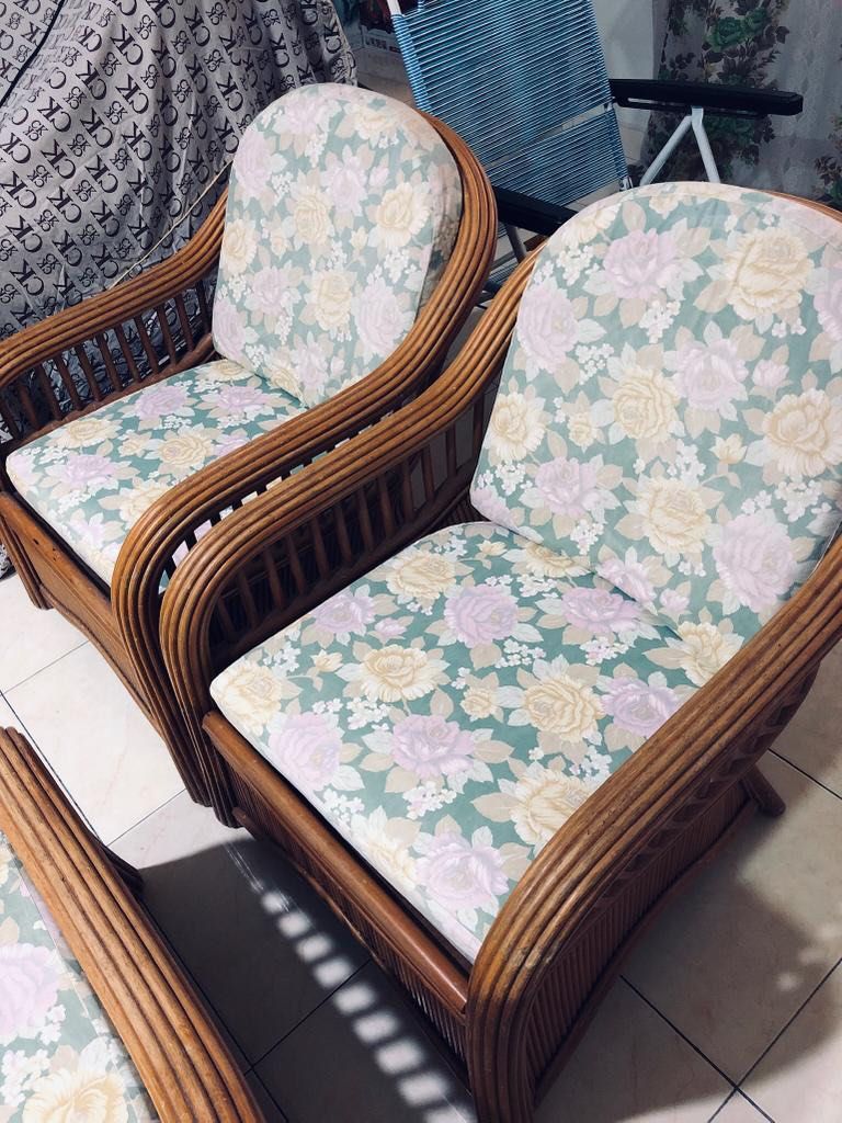 Rattan Sofa (good quality rattan), Furniture & Home Living, Furniture