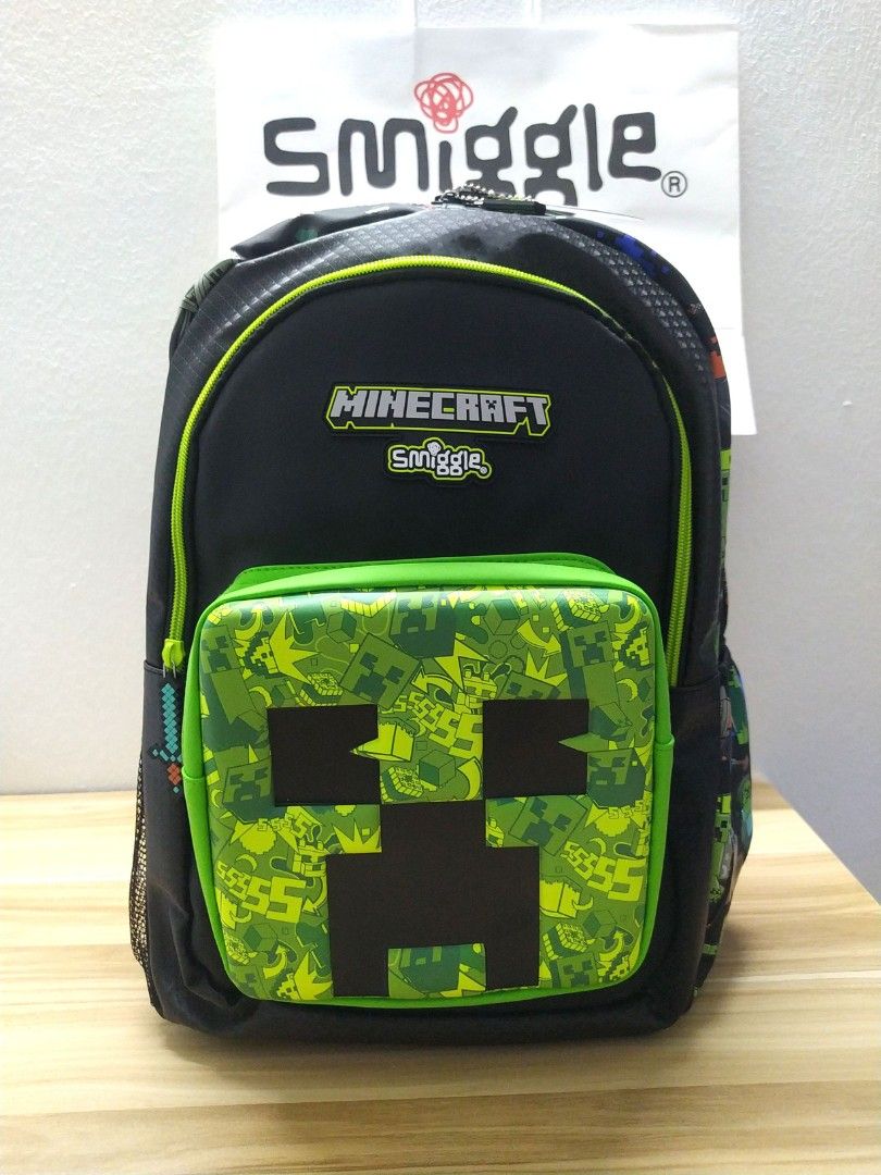Ready stock Original Smiggle Minecraft backpack kids school bag